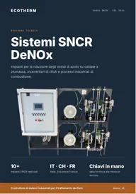 Copertina della brochure tecnica Ecotherm sui sistemi SNCR DeNOx